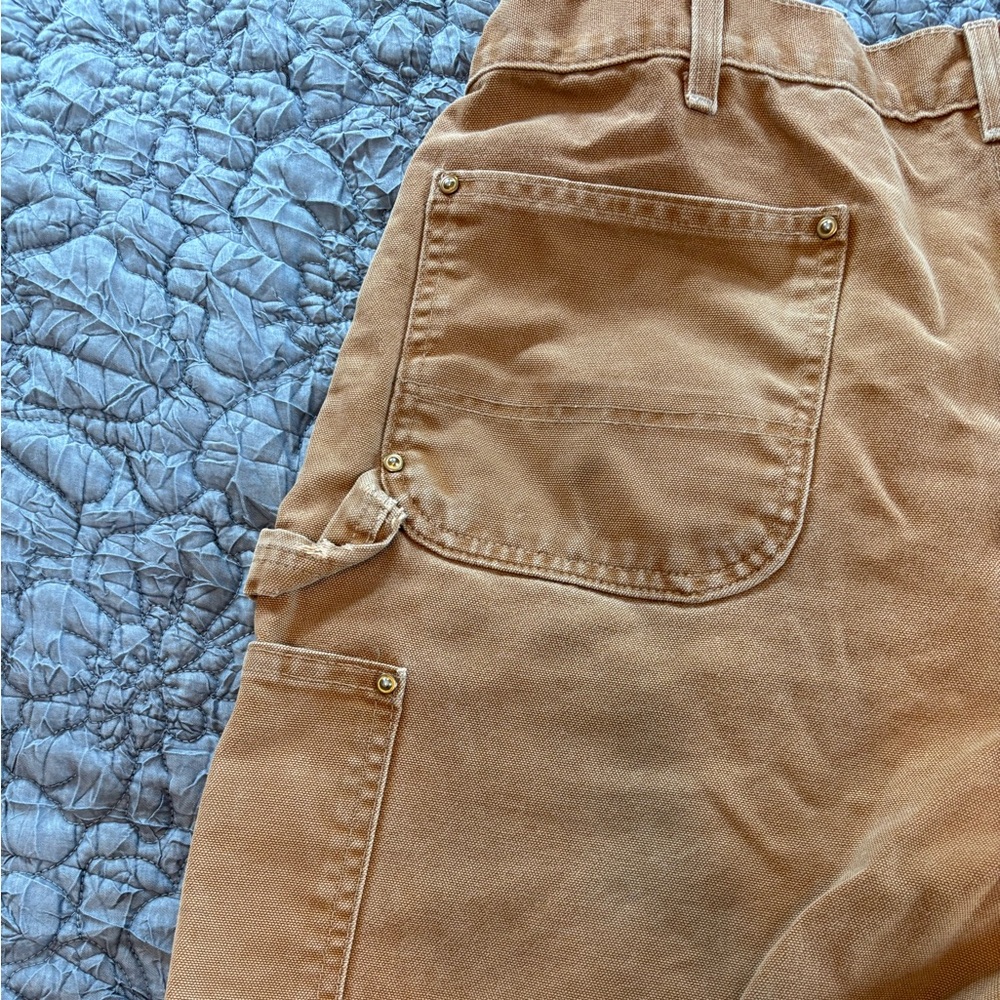 Carhartt Brown Duck Canvas Carpenter Pants - Picture 7 of 8